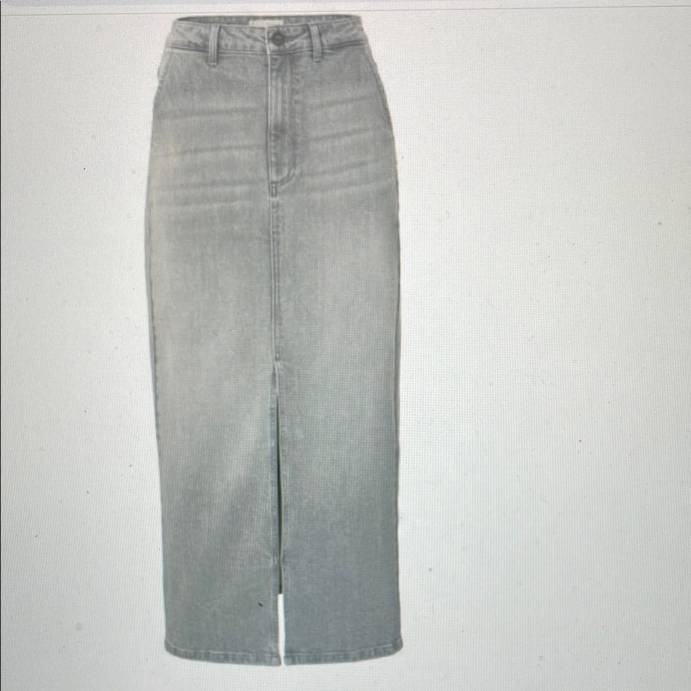 Yaya new Gray Denim Maxi Skirt